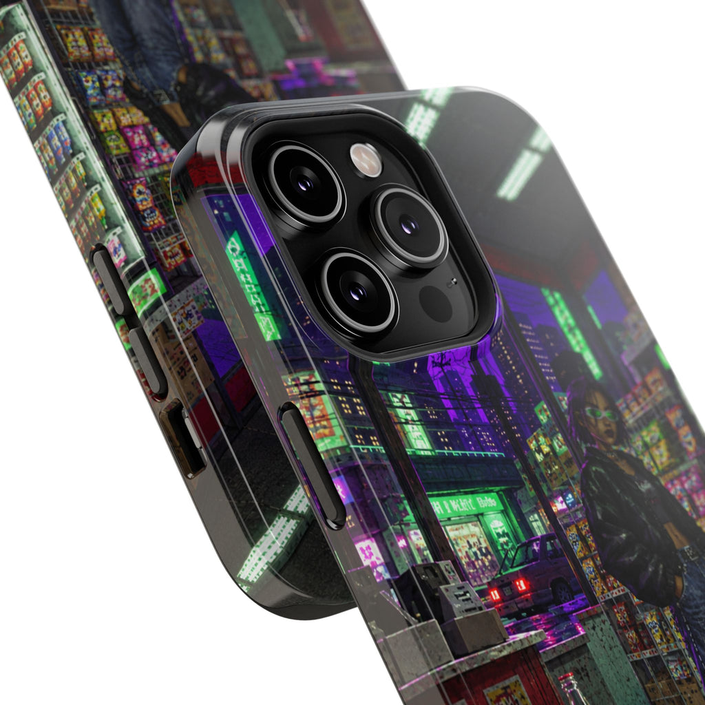 Press Start Cyberpunk Arcade Phone Case