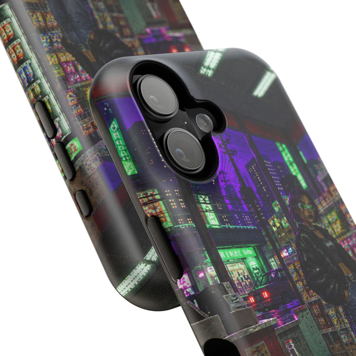 Press Start Cyberpunk Arcade Phone Case