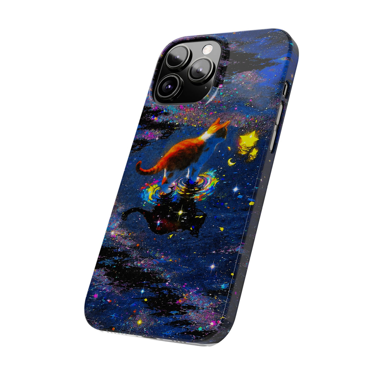 Cosmic Cat Slim Phone Case