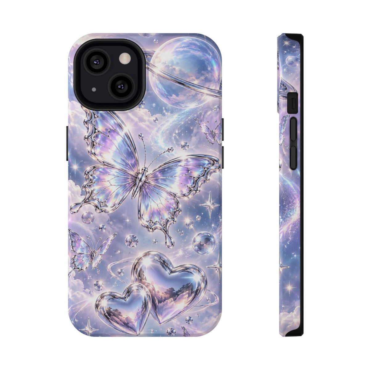 Butterfly Heart Impact-Resistant Phone Case