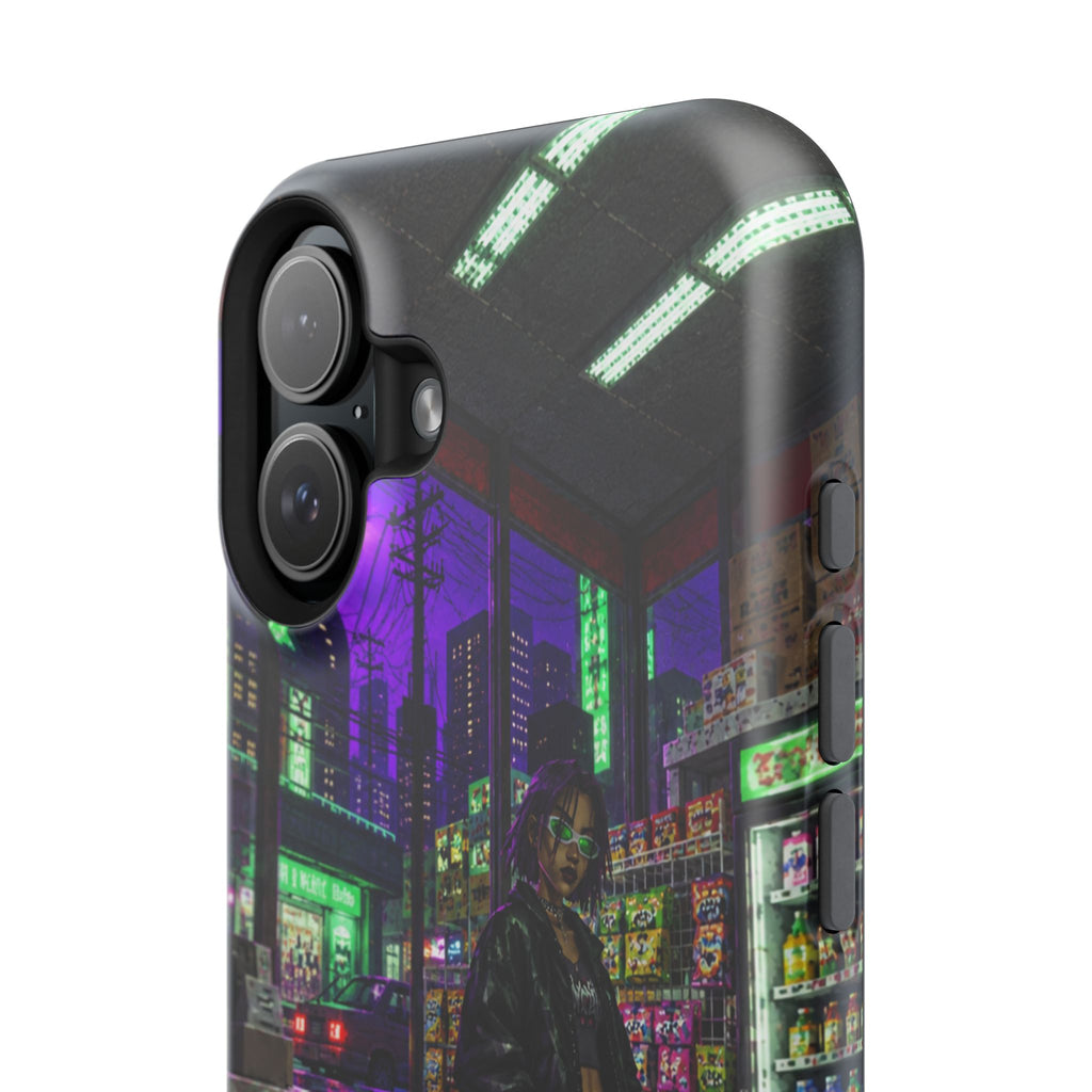 Press Start Cyberpunk Arcade Phone Case