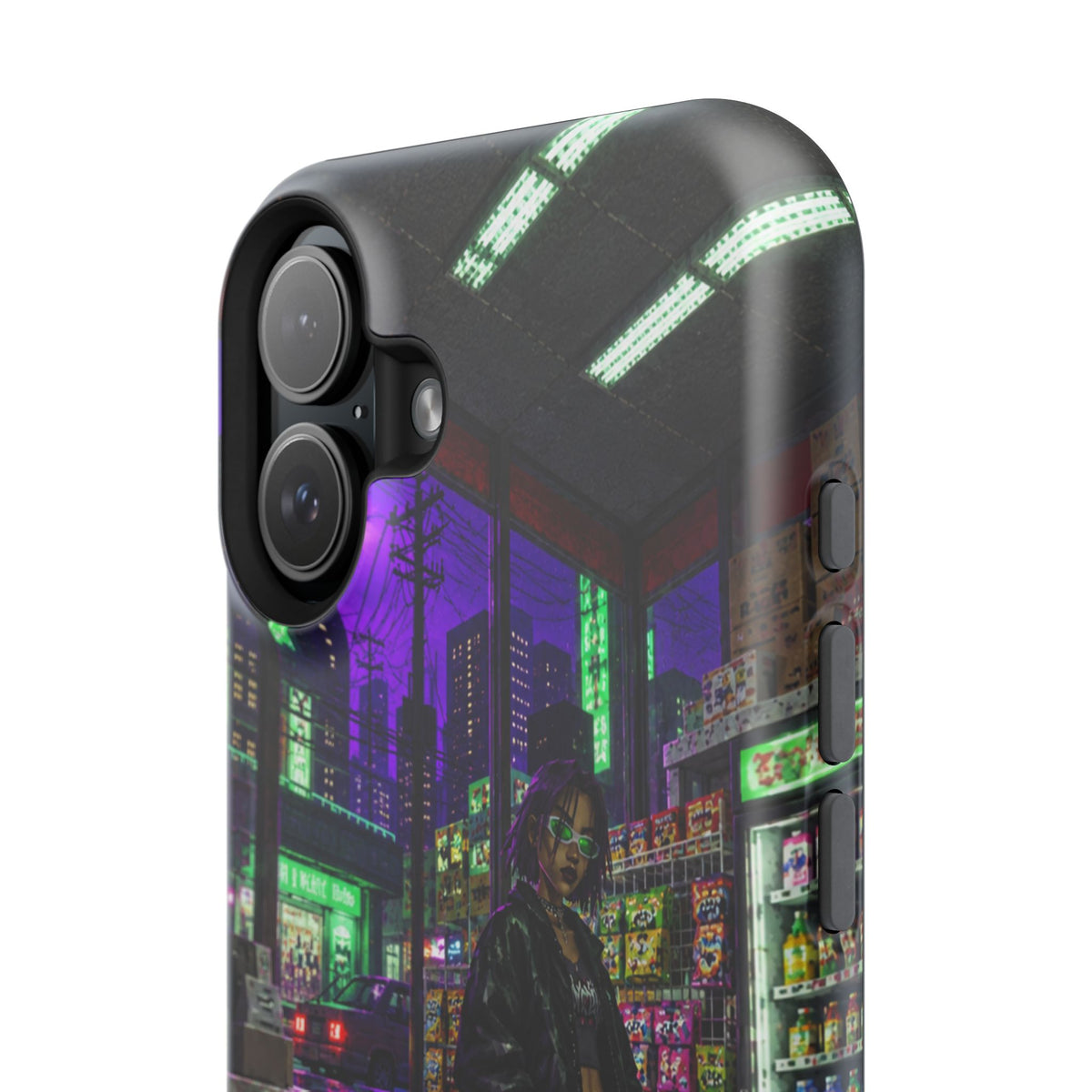 Press Start Cyberpunk Arcade Phone Case