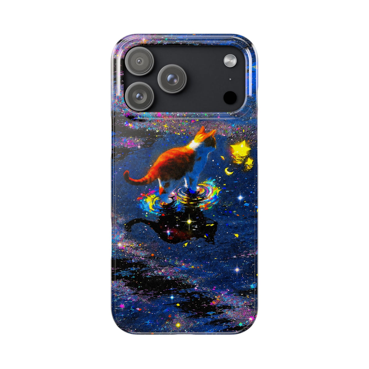 Cosmic Cat Slim Phone Case