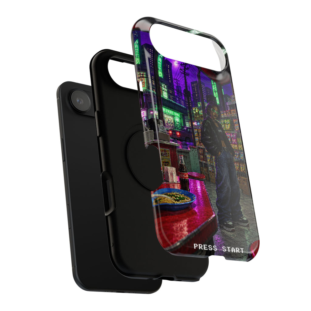 Press Start Cyberpunk Arcade Phone Case