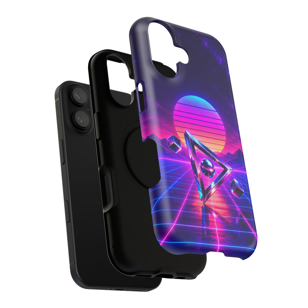 Retro Synthwave Impact-Resistant Phone Case