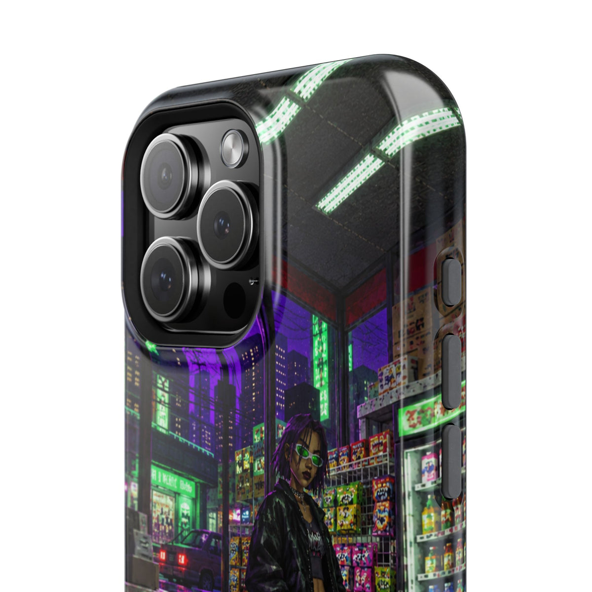 Press Start Cyberpunk Arcade Phone Case