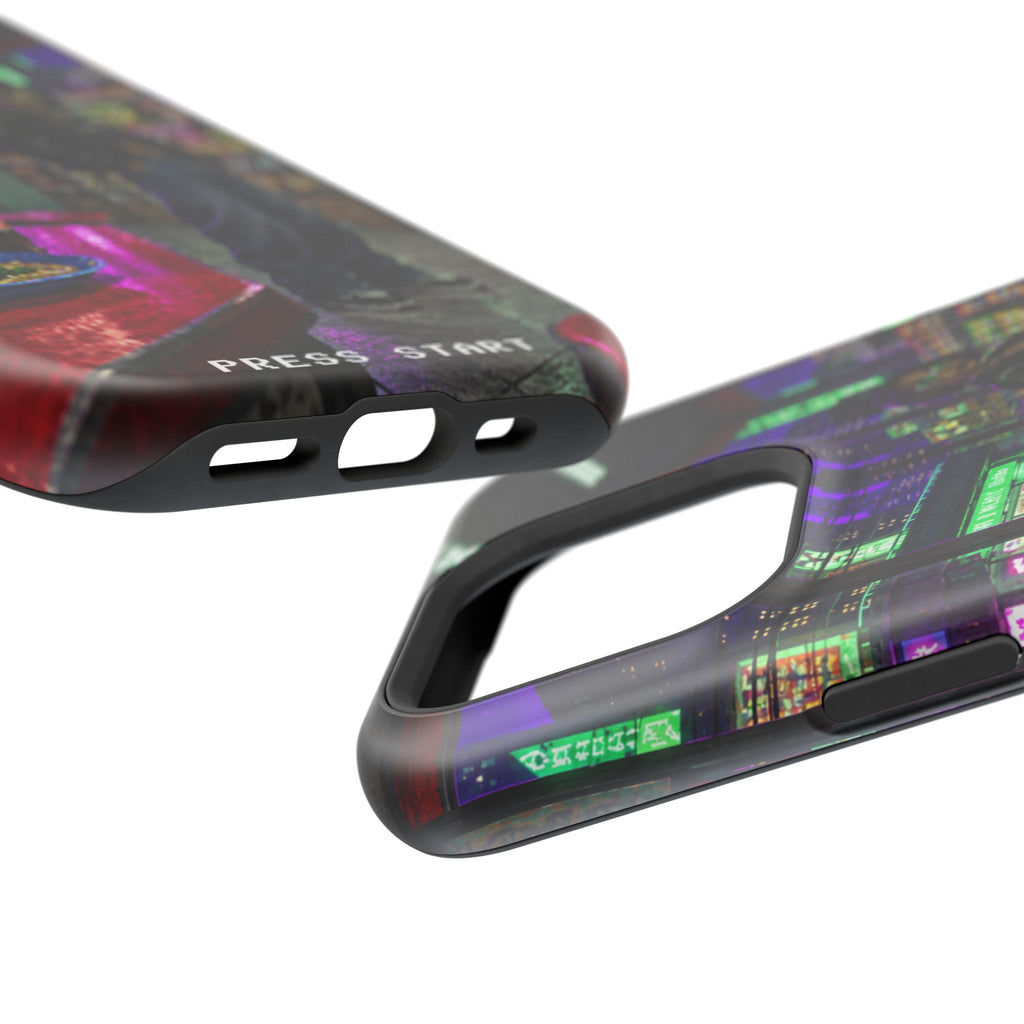 Press Start Cyberpunk Arcade Phone Case