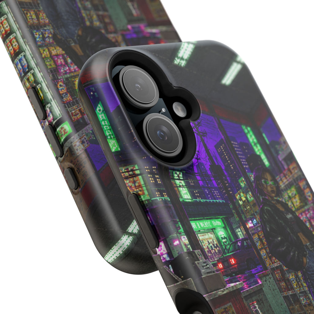 Press Start Cyberpunk Arcade Phone Case