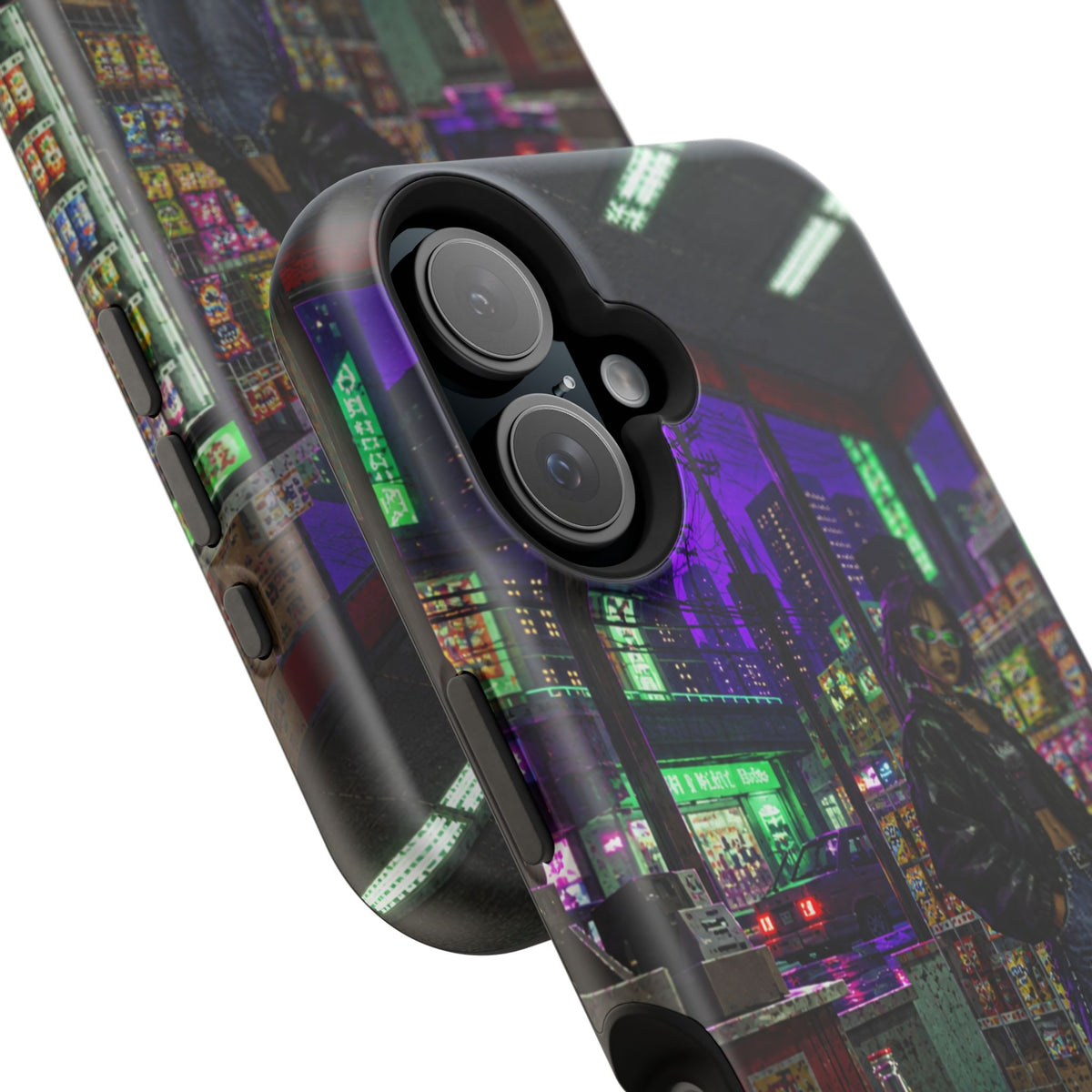 Press Start Cyberpunk Arcade Phone Case
