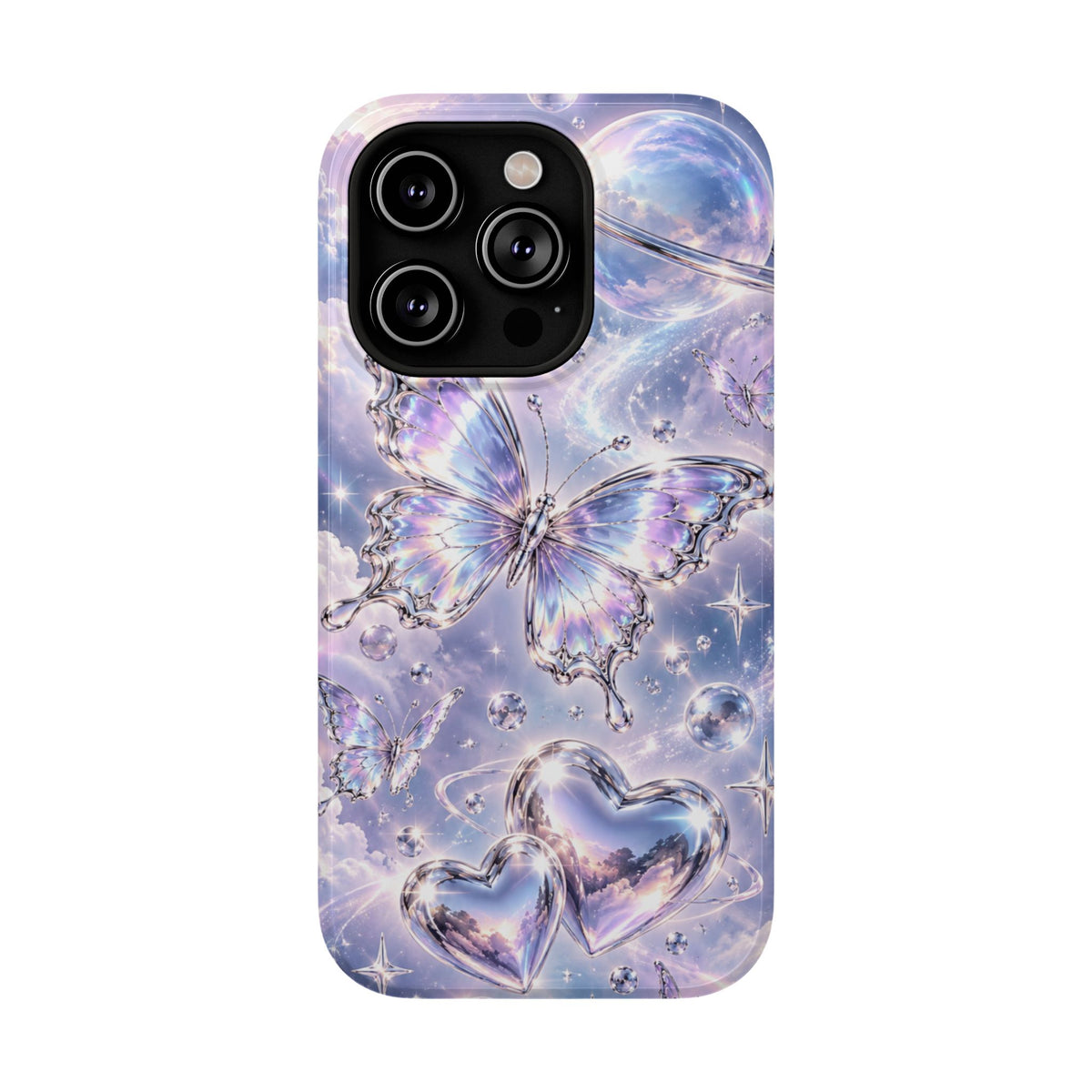 Butterfly Heart Impact-Resistant Phone Case