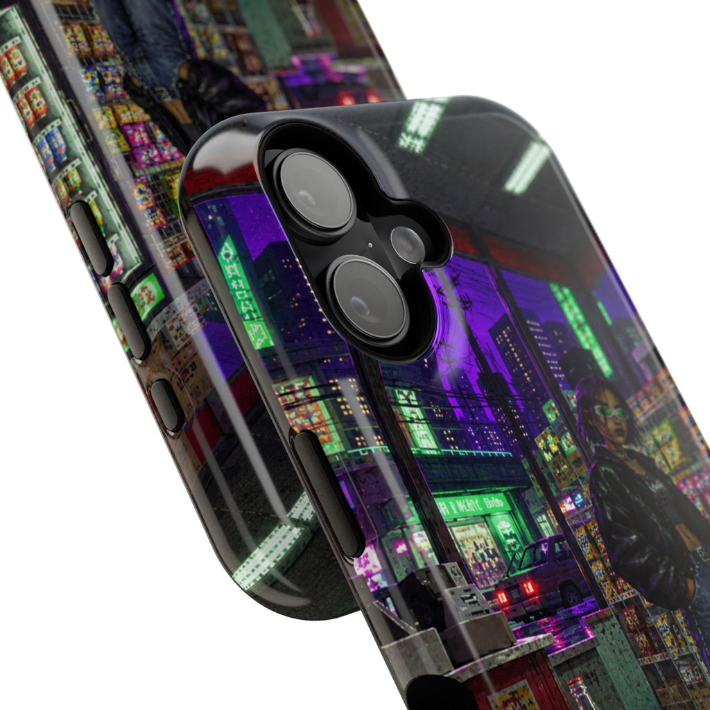 Press Start Cyberpunk Arcade Phone Case