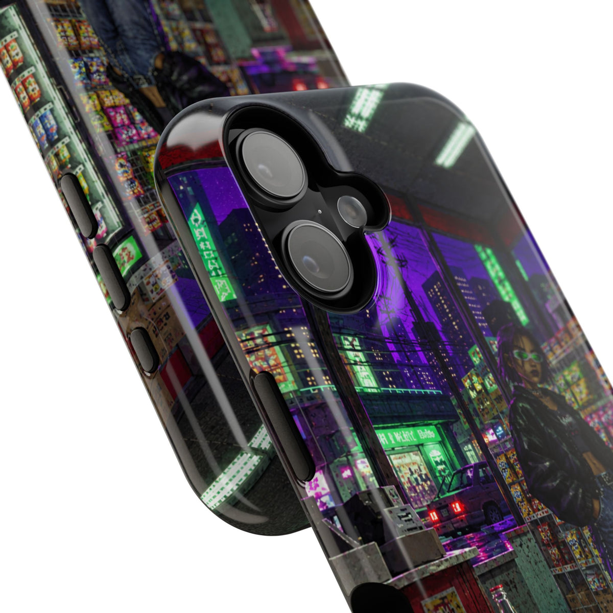 Press Start Cyberpunk Arcade Phone Case