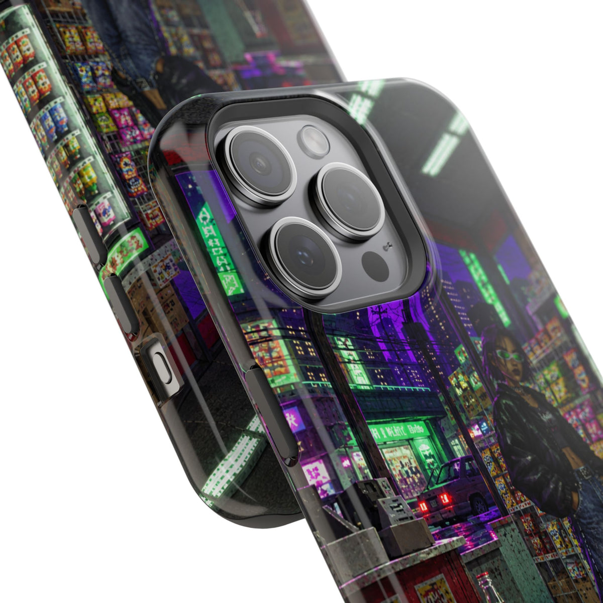 Press Start Cyberpunk Arcade Phone Case
