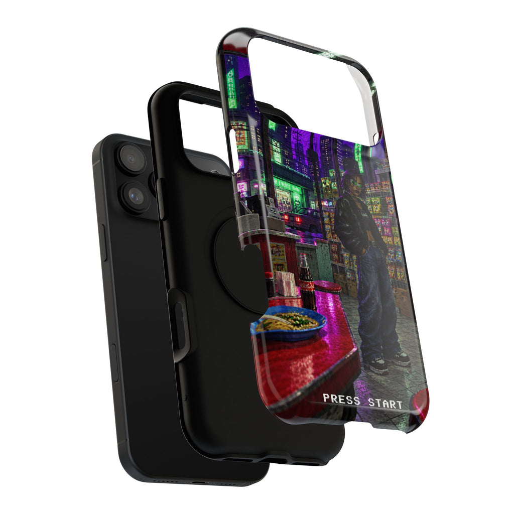 Press Start Cyberpunk Arcade Phone Case