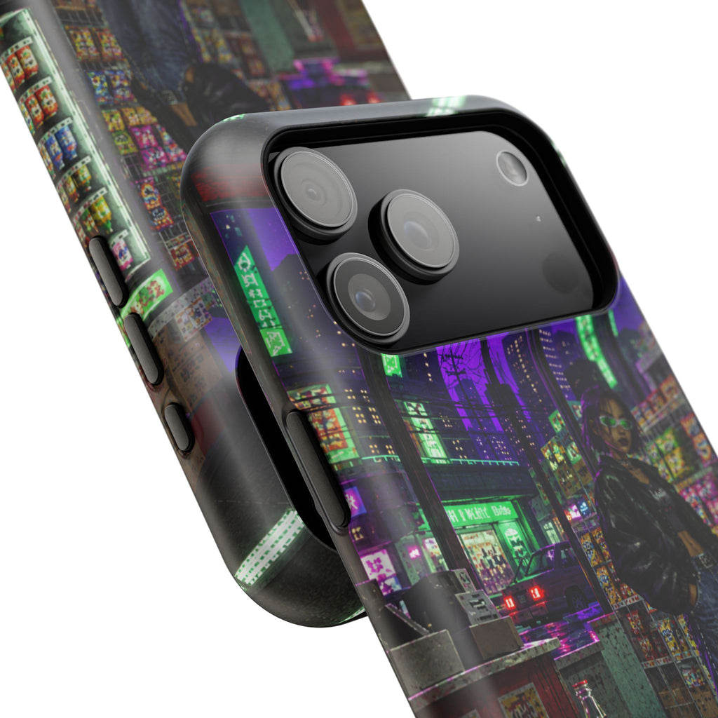 Press Start Cyberpunk Arcade Phone Case