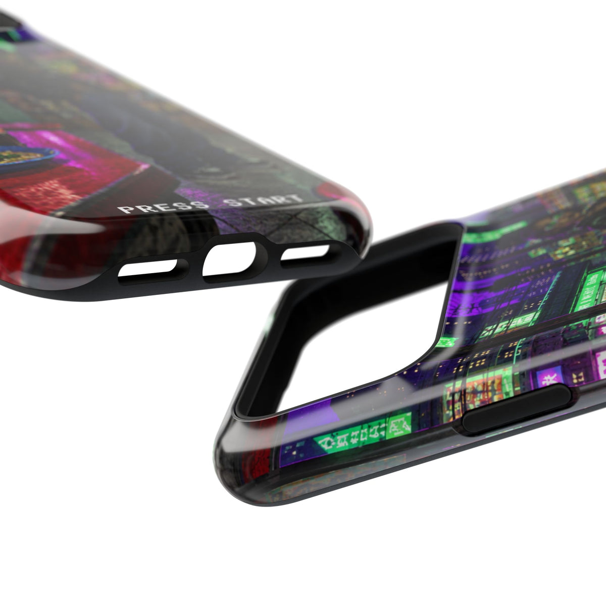 Press Start Cyberpunk Arcade Phone Case