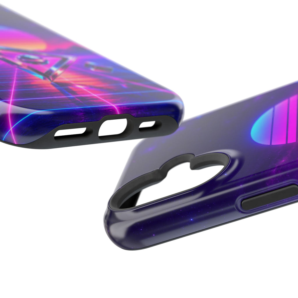 Retro Synthwave Impact-Resistant Phone Case