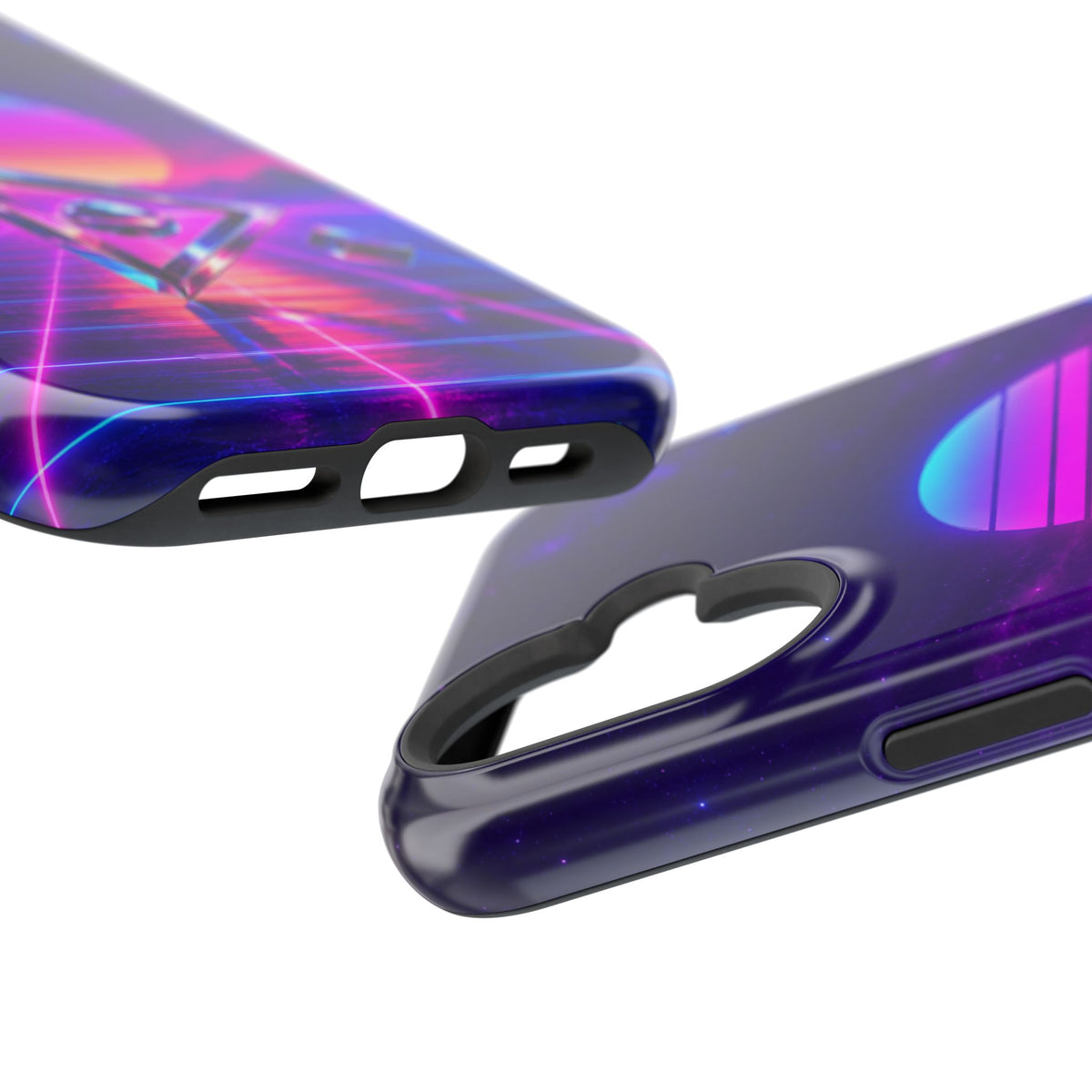 Retro Synthwave Impact-Resistant Phone Case