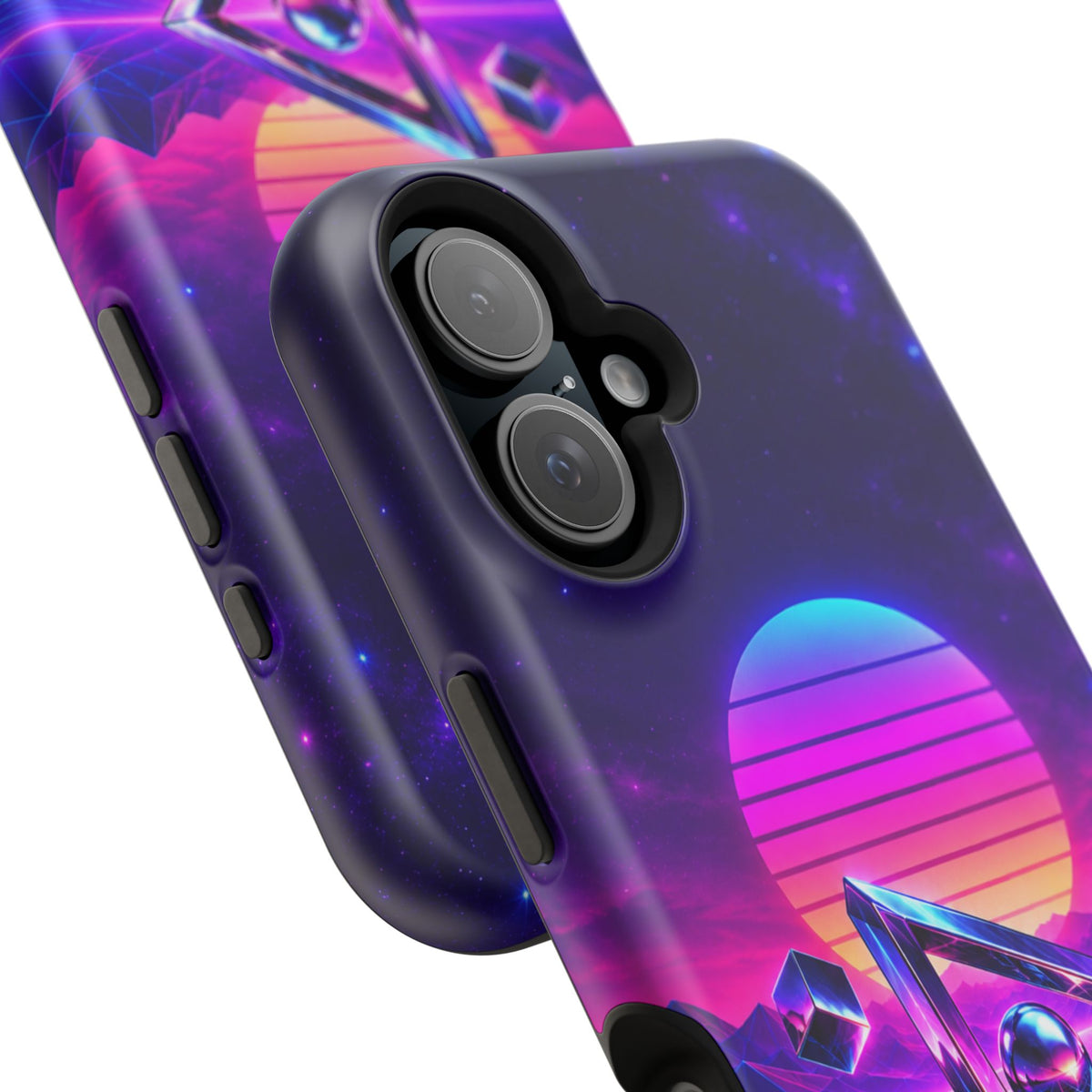 Retro Synthwave Impact-Resistant Phone Case