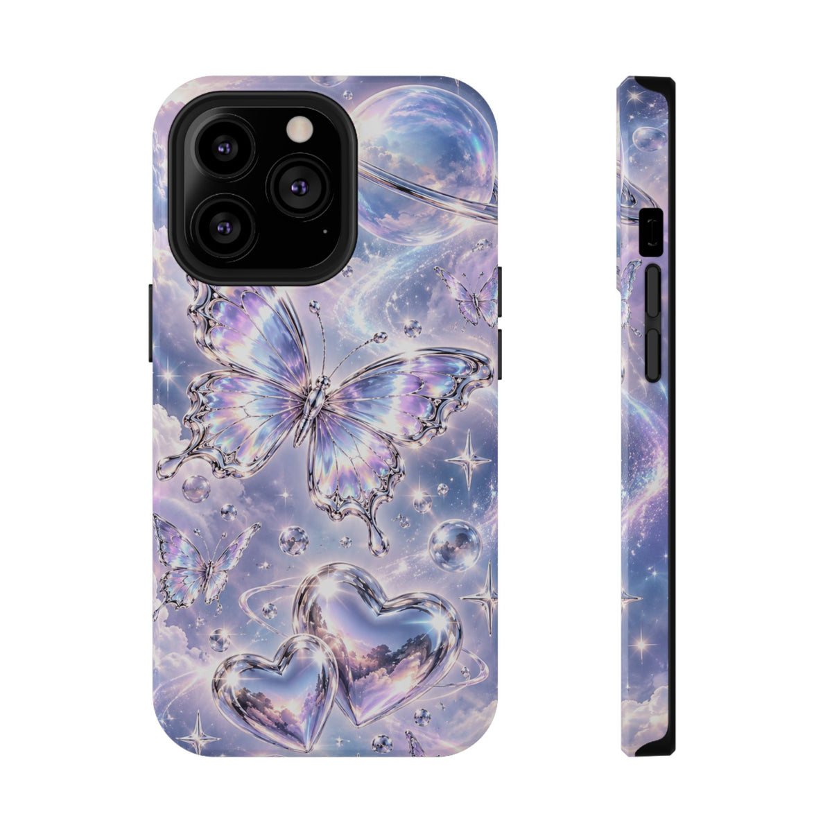 Butterfly Heart Impact-Resistant Phone Case