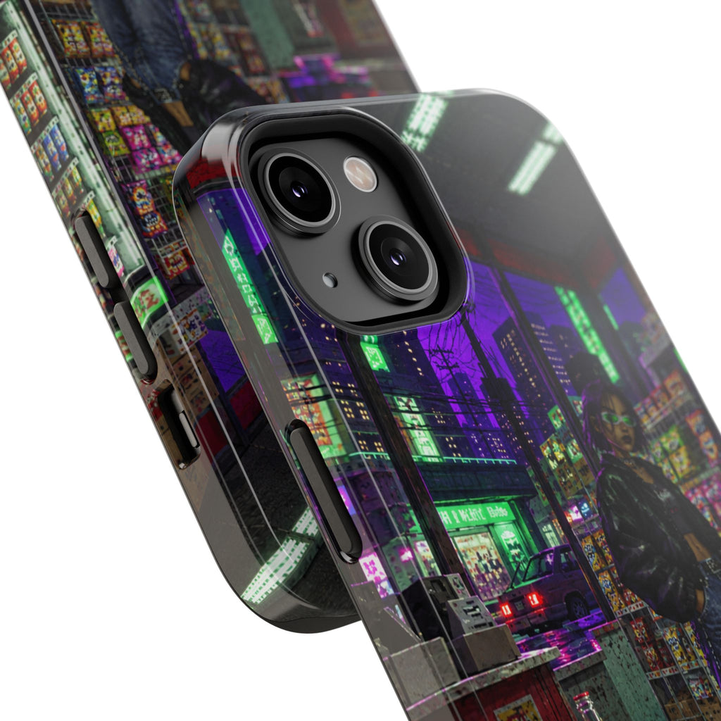 Press Start Cyberpunk Arcade Phone Case