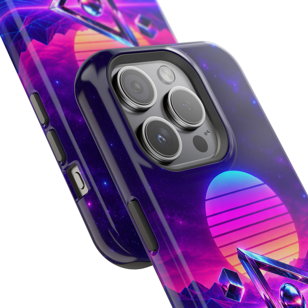 Retro Synthwave Impact-Resistant Phone Case