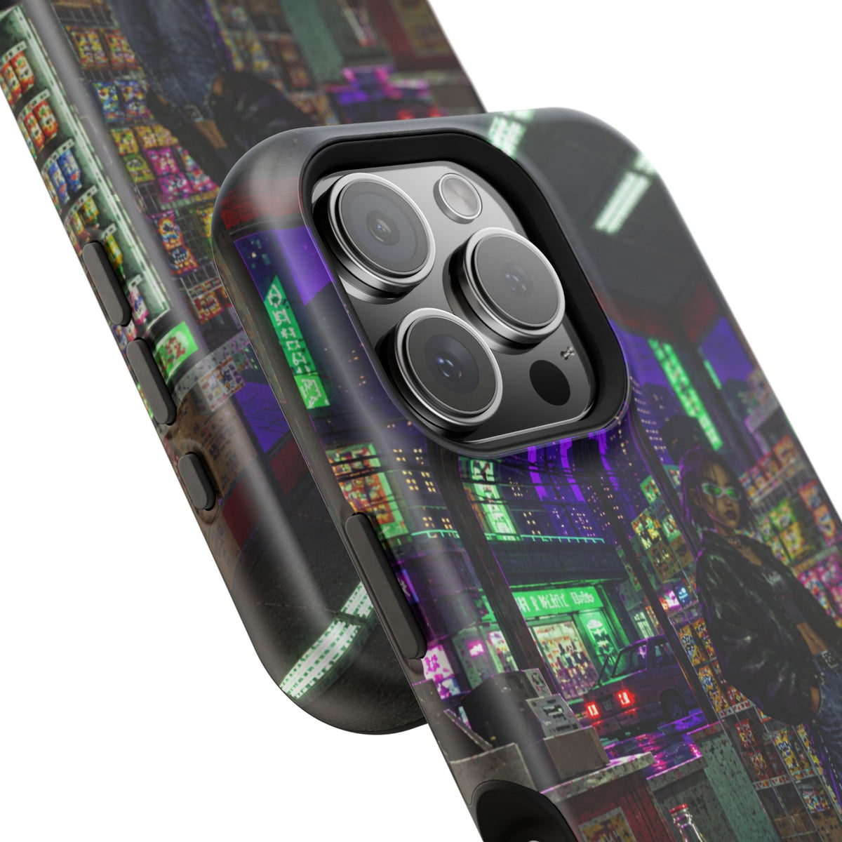 Press Start Cyberpunk Arcade Phone Case