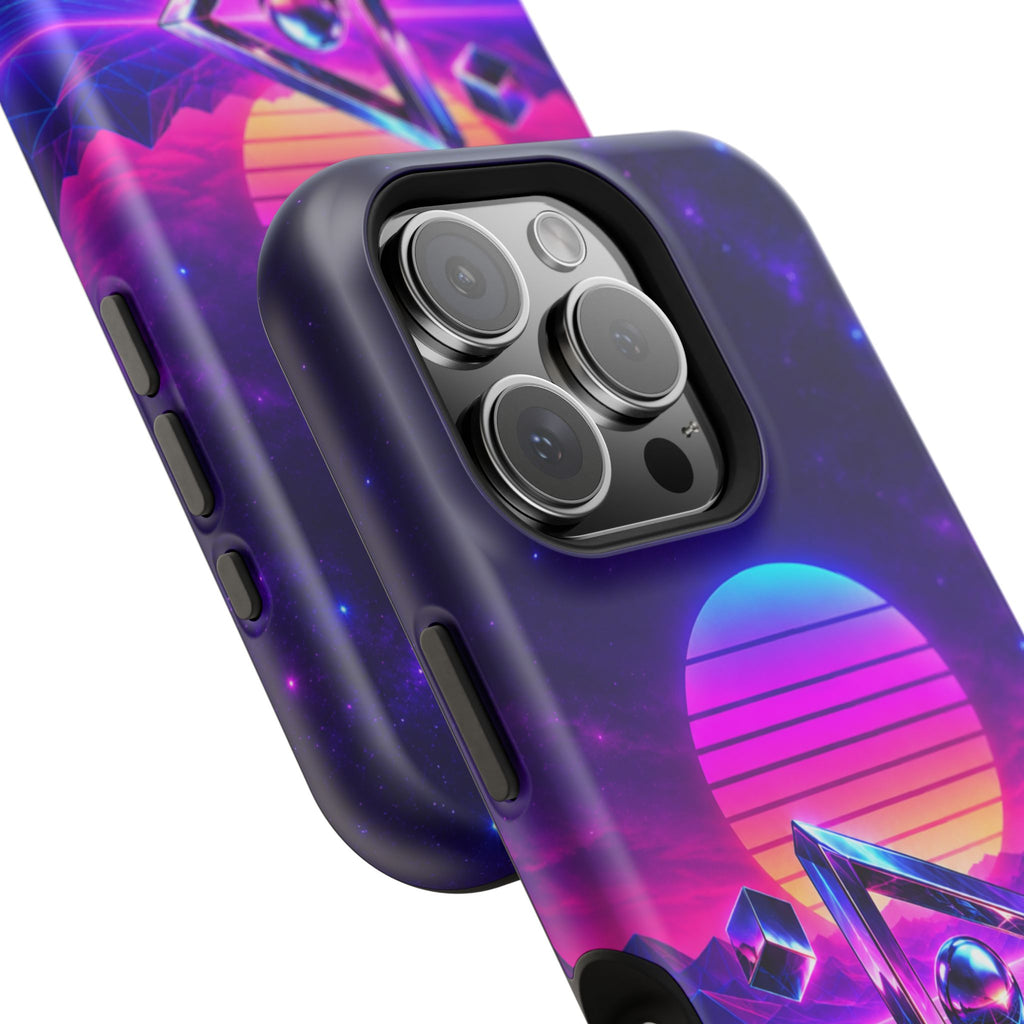 Retro Synthwave Impact-Resistant Phone Case
