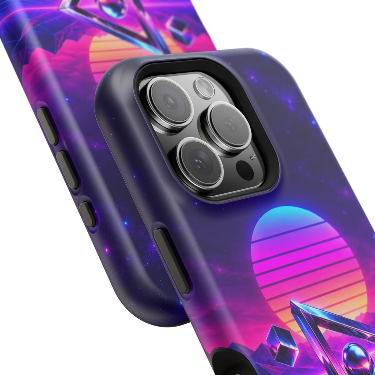Retro Synthwave Impact-Resistant Phone Case