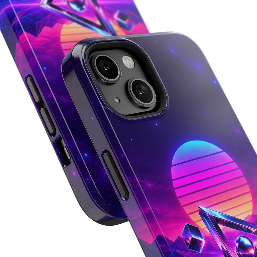 Retro Synthwave Impact-Resistant Phone Case