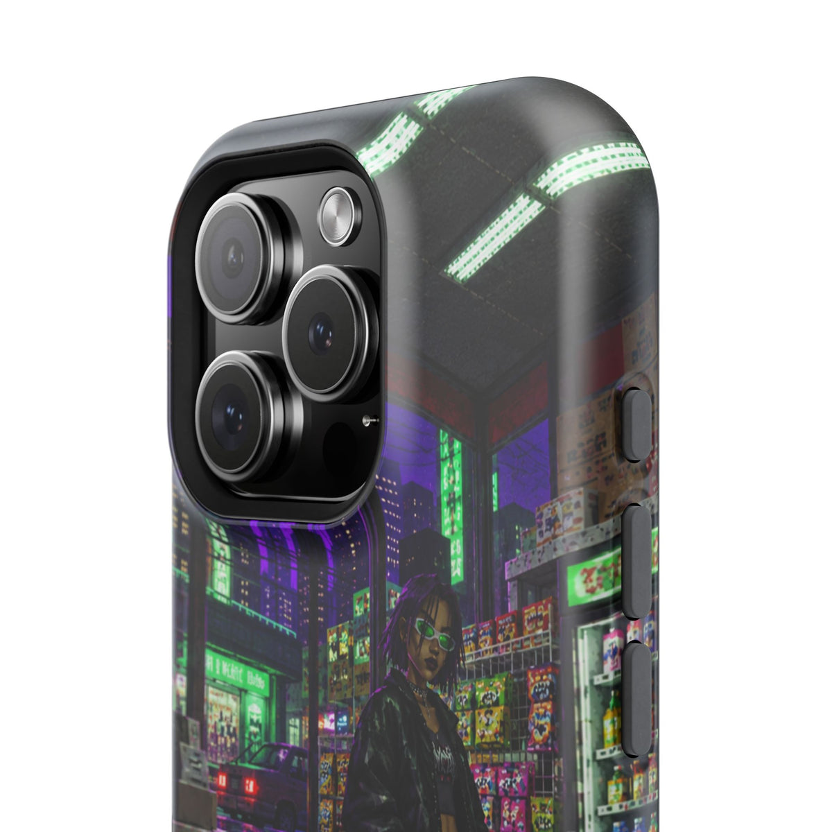 Press Start Cyberpunk Arcade Phone Case