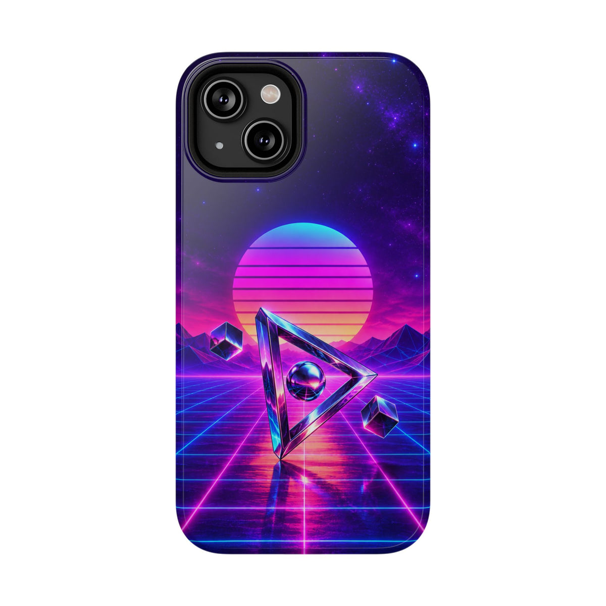 Retro Synthwave Impact-Resistant Phone Case