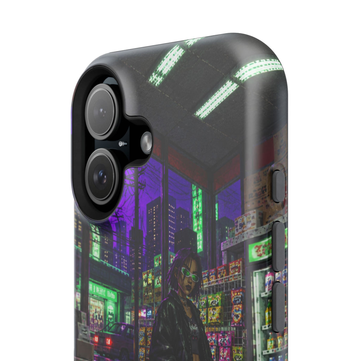 Press Start Cyberpunk Arcade Phone Case
