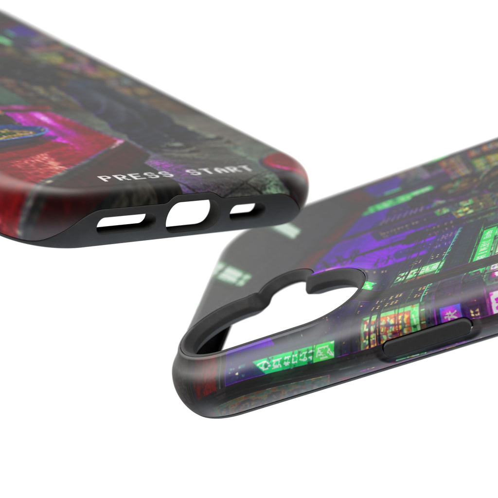 Press Start Cyberpunk Arcade Phone Case