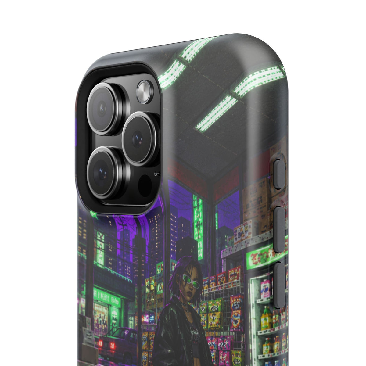 Press Start Cyberpunk Arcade Phone Case