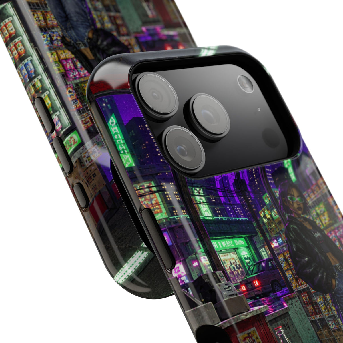 Press Start Cyberpunk Arcade Phone Case
