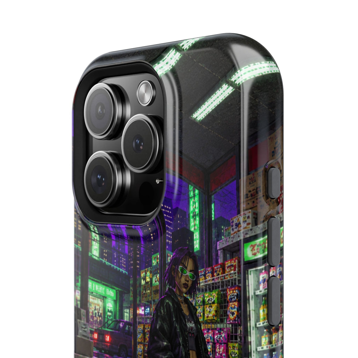 Press Start Cyberpunk Arcade Phone Case