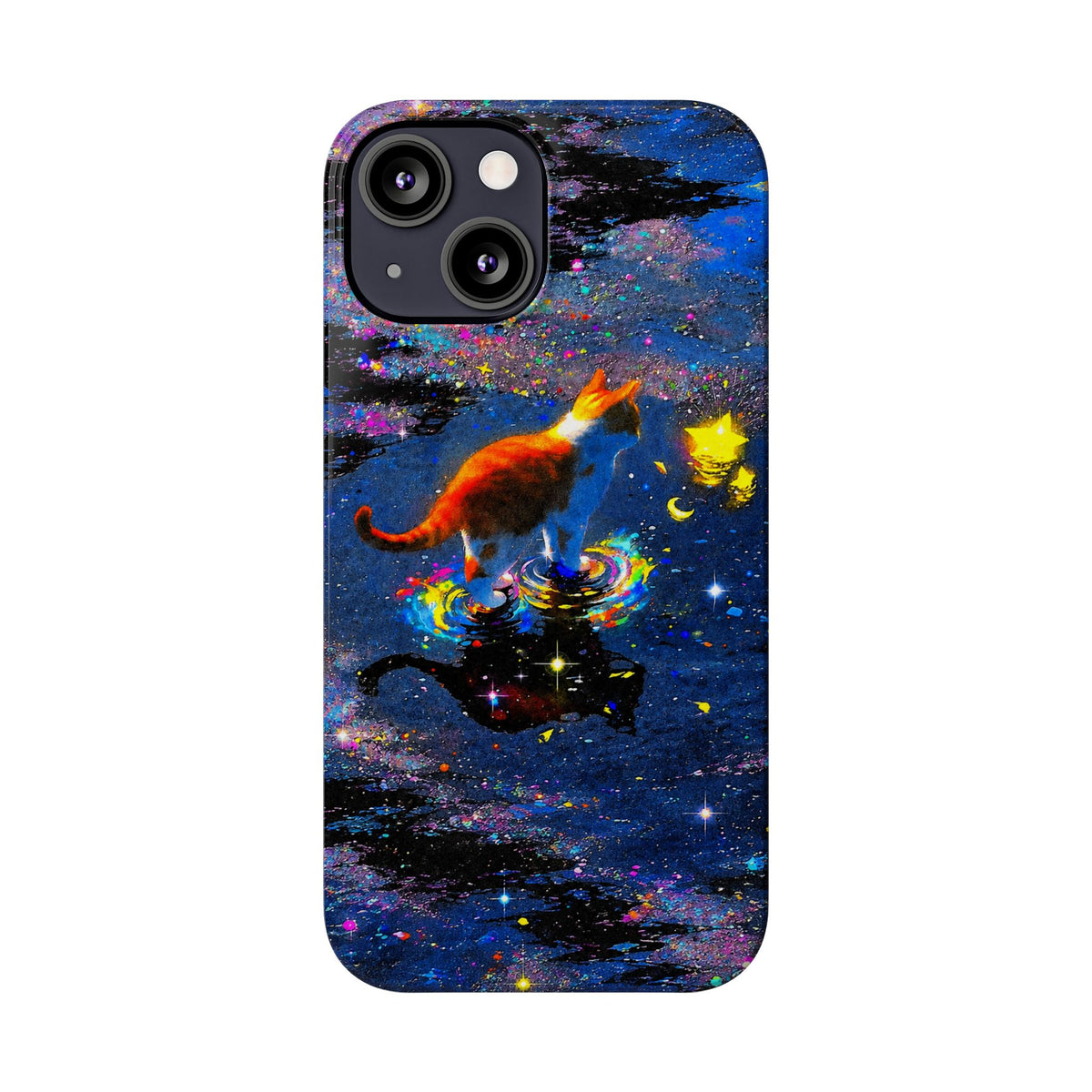 Cosmic Cat Slim Phone Case