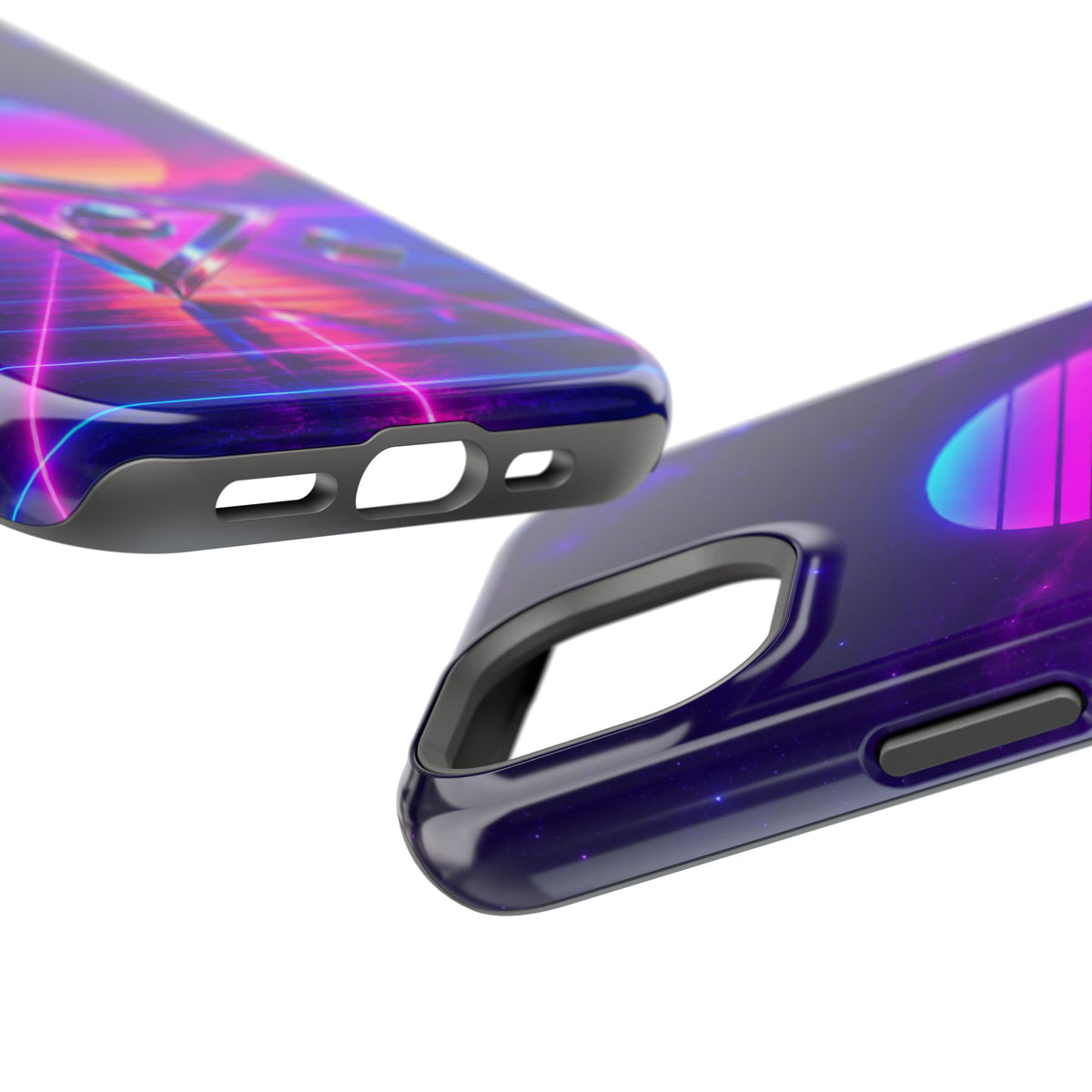 Retro Synthwave Impact-Resistant Phone Case