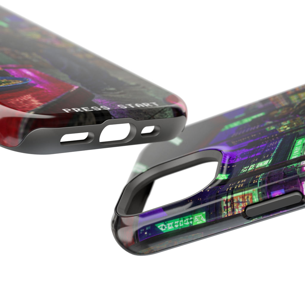 Press Start Cyberpunk Arcade Phone Case