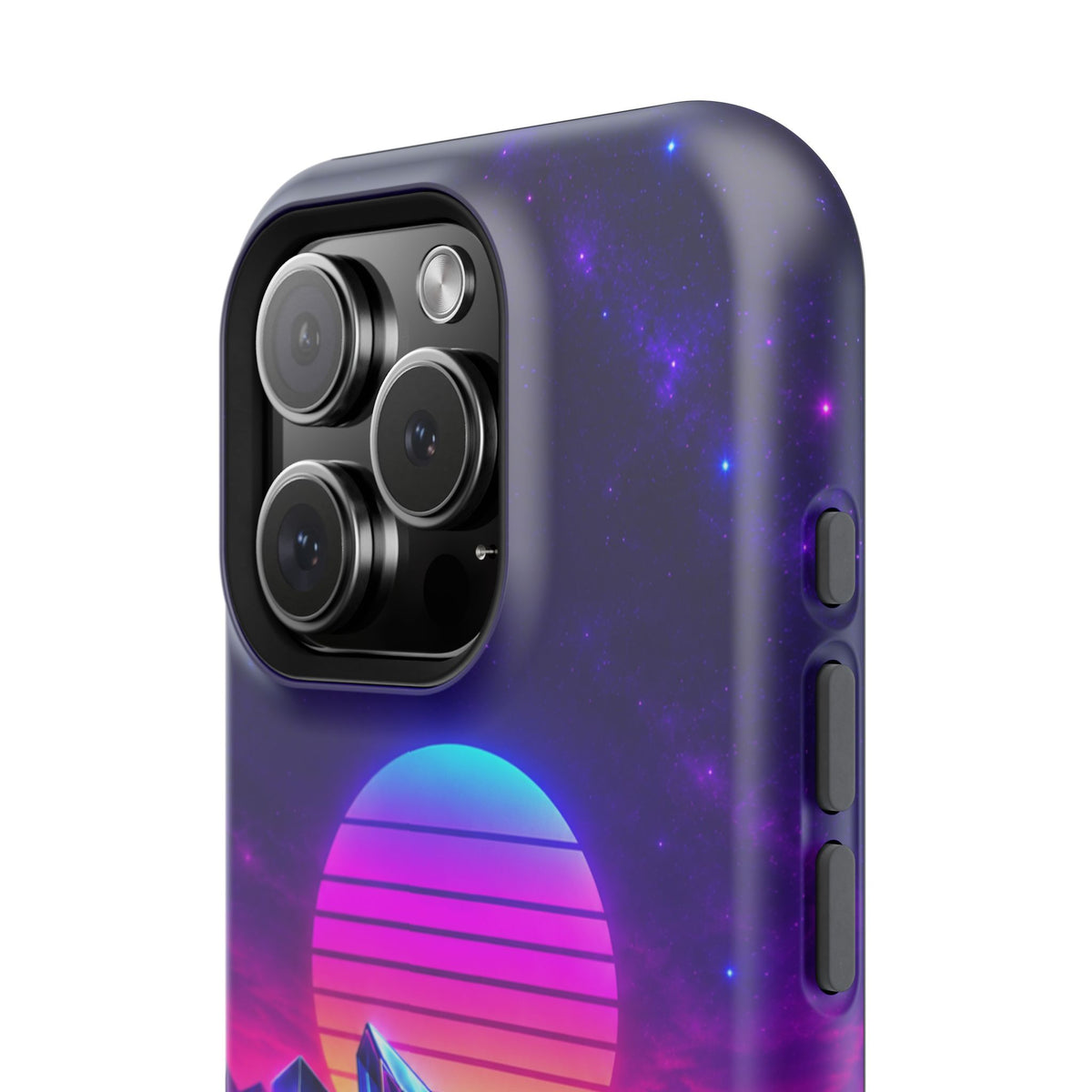Retro Synthwave Impact-Resistant Phone Case