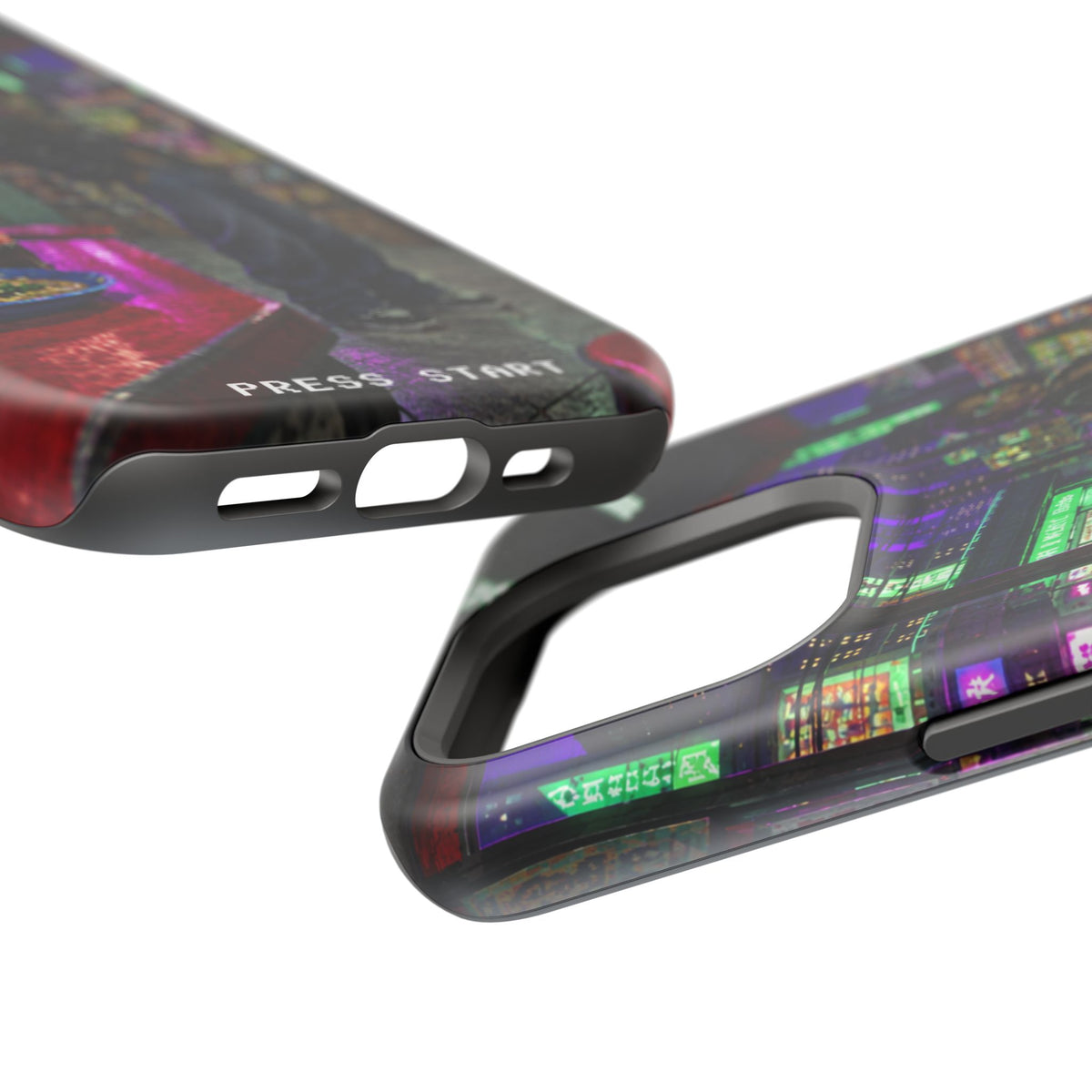 Press Start Cyberpunk Arcade Phone Case