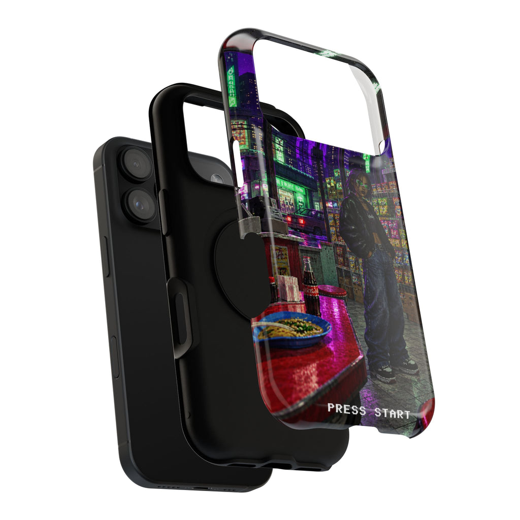 Press Start Cyberpunk Arcade Phone Case