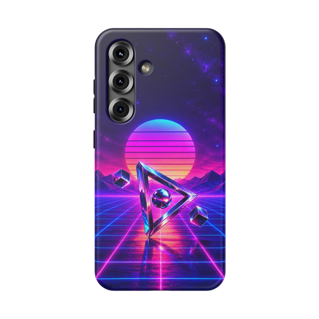 Retro Synthwave Impact-Resistant Phone Case