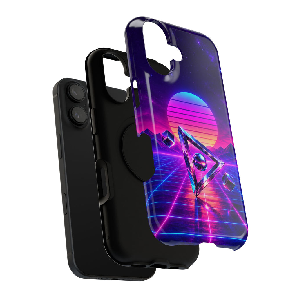 Retro Synthwave Impact-Resistant Phone Case