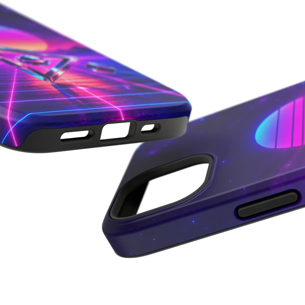 Retro Synthwave Impact-Resistant Phone Case