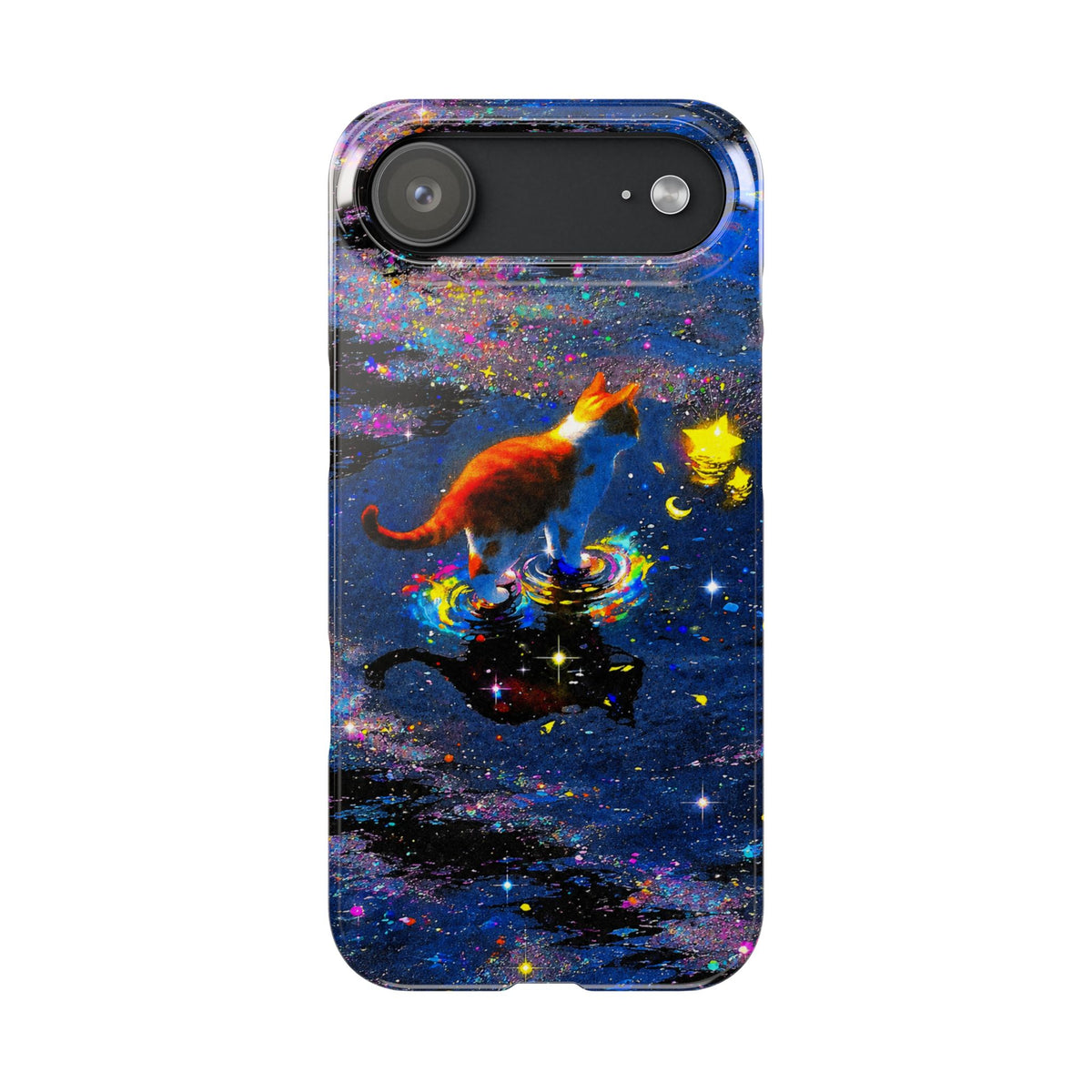 Cosmic Cat Slim Phone Case