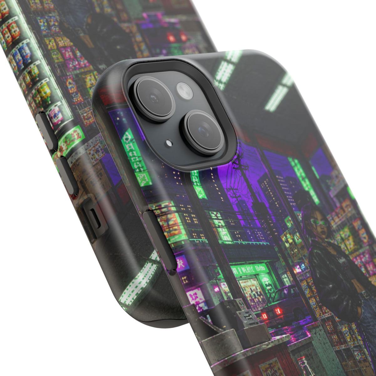 Press Start Cyberpunk Arcade Phone Case