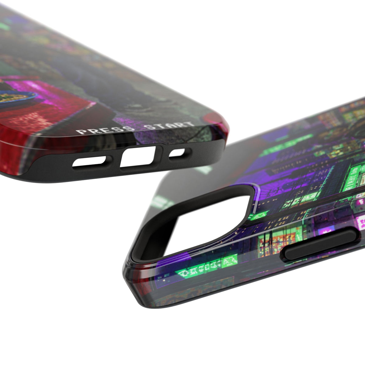 Press Start Cyberpunk Arcade Phone Case