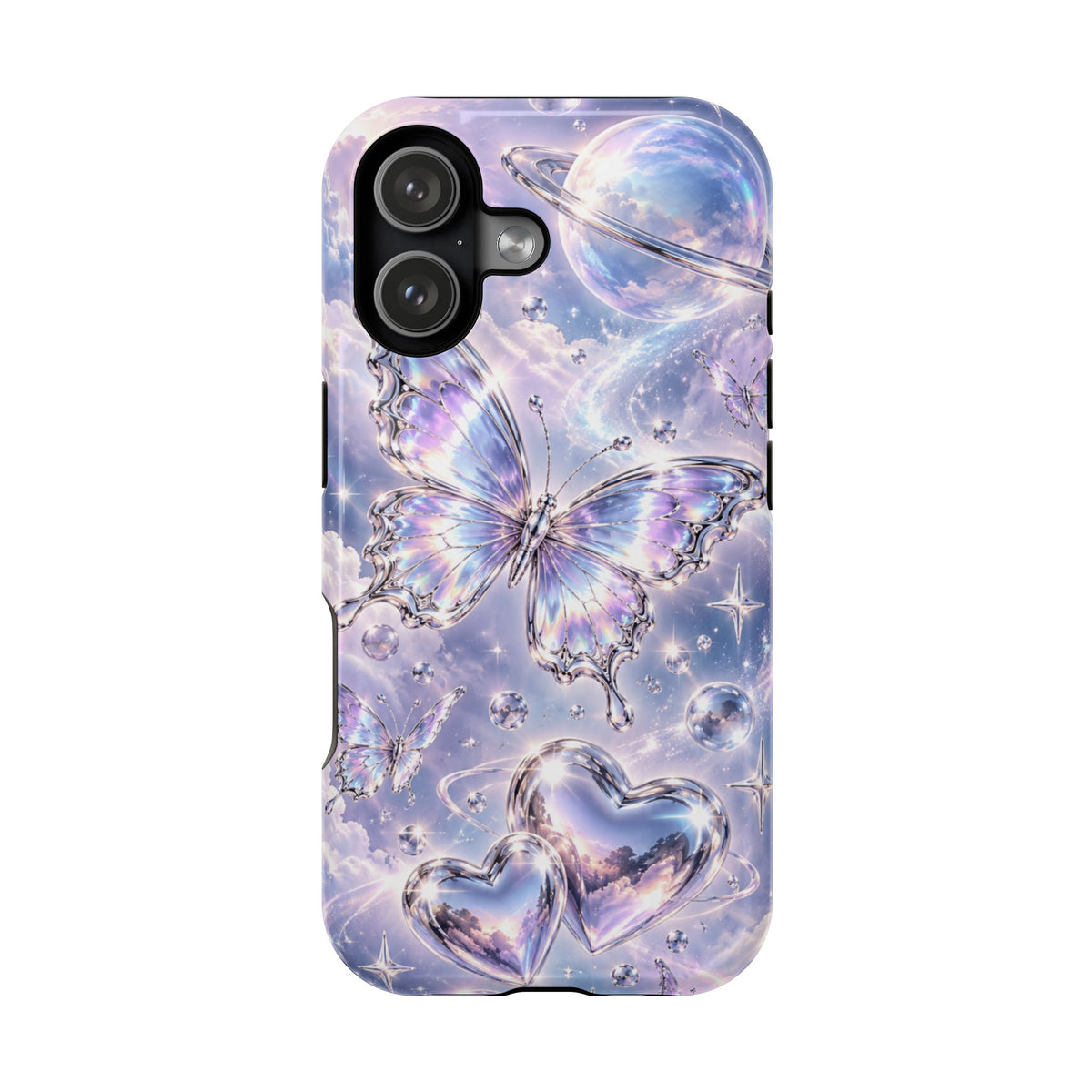 Butterfly Heart Impact-Resistant Phone Case